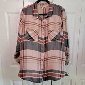 Lucky Brand Plaid Button Up "Flannel"
